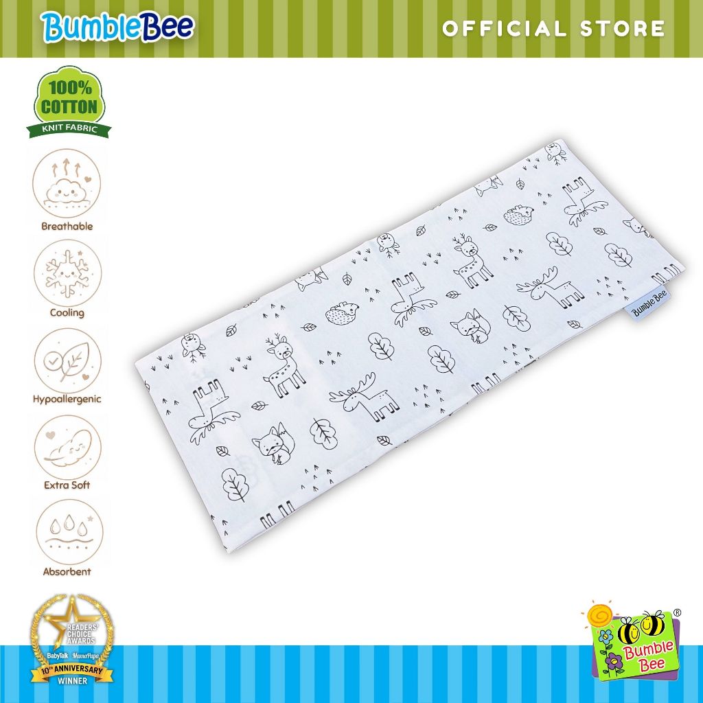 Bumble Bee Bean Sprout/Buckheat Pacifying Pillow Case (Premium Cotton Jersey Knit)