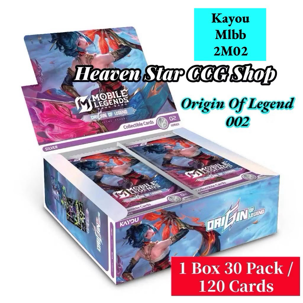 ใหม่ Kayou Mlbb 2M02Origin Of Legend 002Mobile Lagends Bang 2M01 Kayou(1 กล่อง 30 แพ็ค)