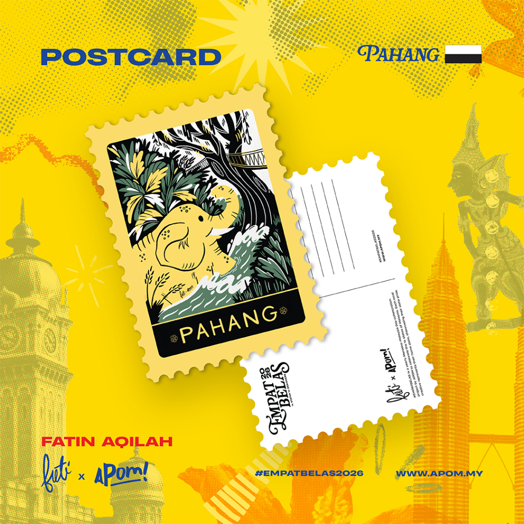 APOM Empatilas 2026 โปสการ์ด Pahang