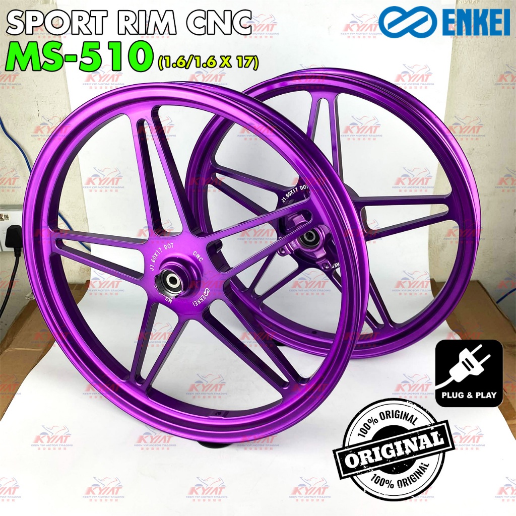ENKEI Sportrim CNC MS-510 (1.6/1.6 X 17) สําหรับ Y125Z/LC135 V8 รถจักรยานยนต์