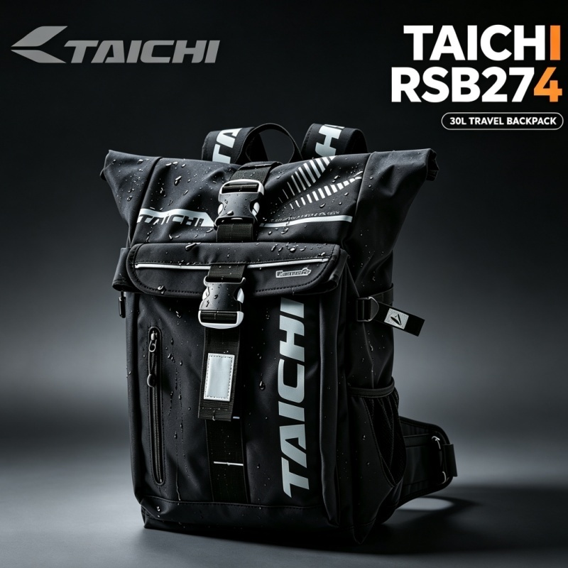 MOTORCYCLESMALL Taichi RSB274 WATERPROOF MOTORCYCLE RIDING BACKPACK MOTOR BAG BEG OUTDOOR 30L