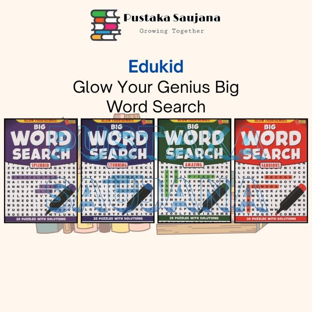 [SAUJANA] Edukid Glow Your Genius Big Word Search