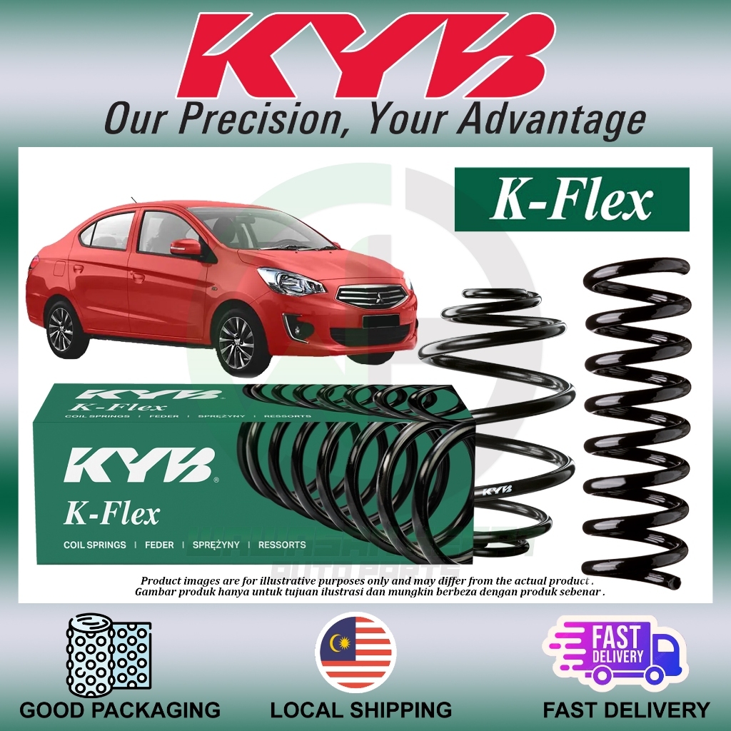 Mitsubishi Mirage Attrage สปริงคอยล์หน้า / หลัง Heavy Duty Kayaba KYB K-FLEX