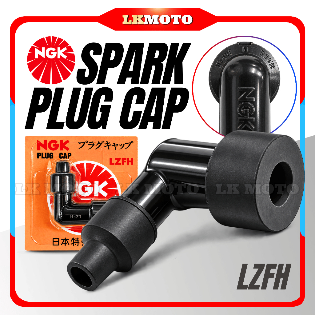 NGK LZFH Plug Cap 90 Non-Resistant Spark Plug Cap EX5 C70 WAVE125/110/100 KRISS LAGENDA RXZ Y80/100/