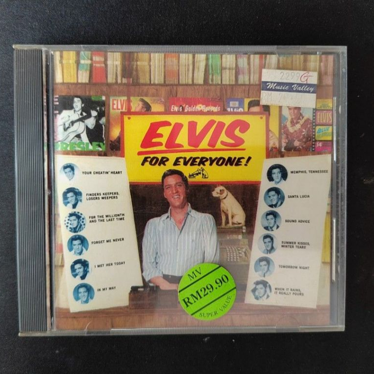 * Preloved * Elvis Presley - Elvis For Everyone! ผลิตใน USA