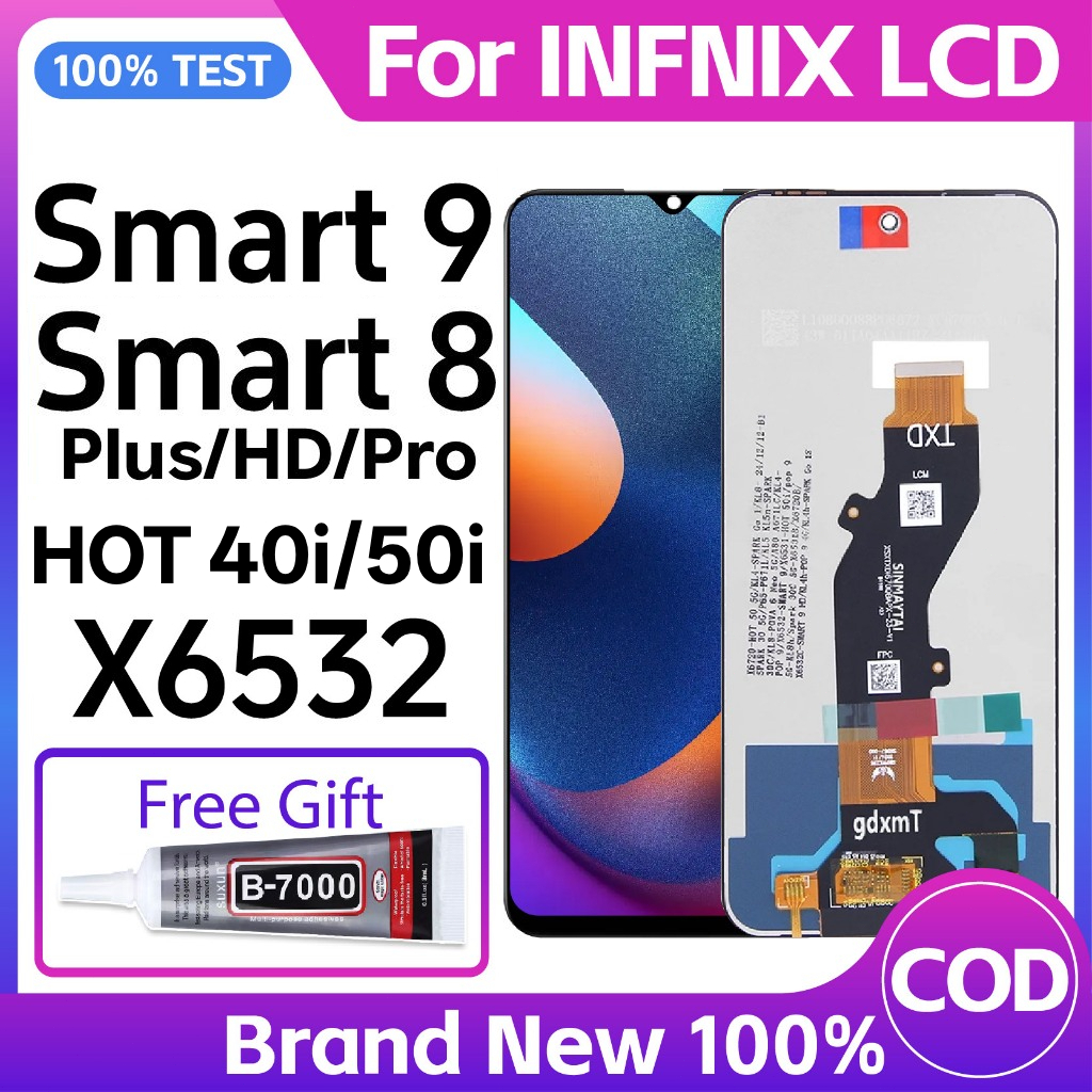 [ใหม่เอี่ยม] LCD สําหรับ INFINIX X6532 / SMART 9 / SMART 8 / HOT 50 / HOT 50i / HOT 40i จอแสดงผลเปลี