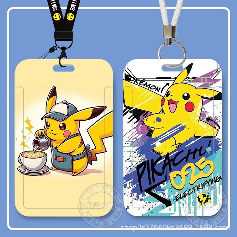Pikachu ID Card Holder Cover Work Card School Card