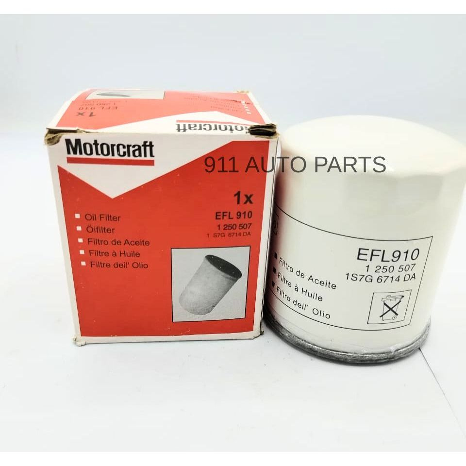 EFL 910 (1S7G 6714 DA) FORD FIESTA FOCUS KUGA MONDEO MAZDA 3 MAZDA 6 กรองน้ํามัน