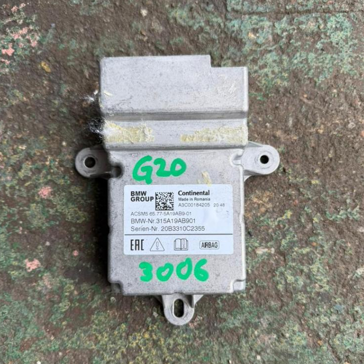 BMW G42 G26 G20 320I 330I 330E LCI B48 AIRBAG โมดูลควบคุม ACSM5 5A19AB9 5A656B3 9873894