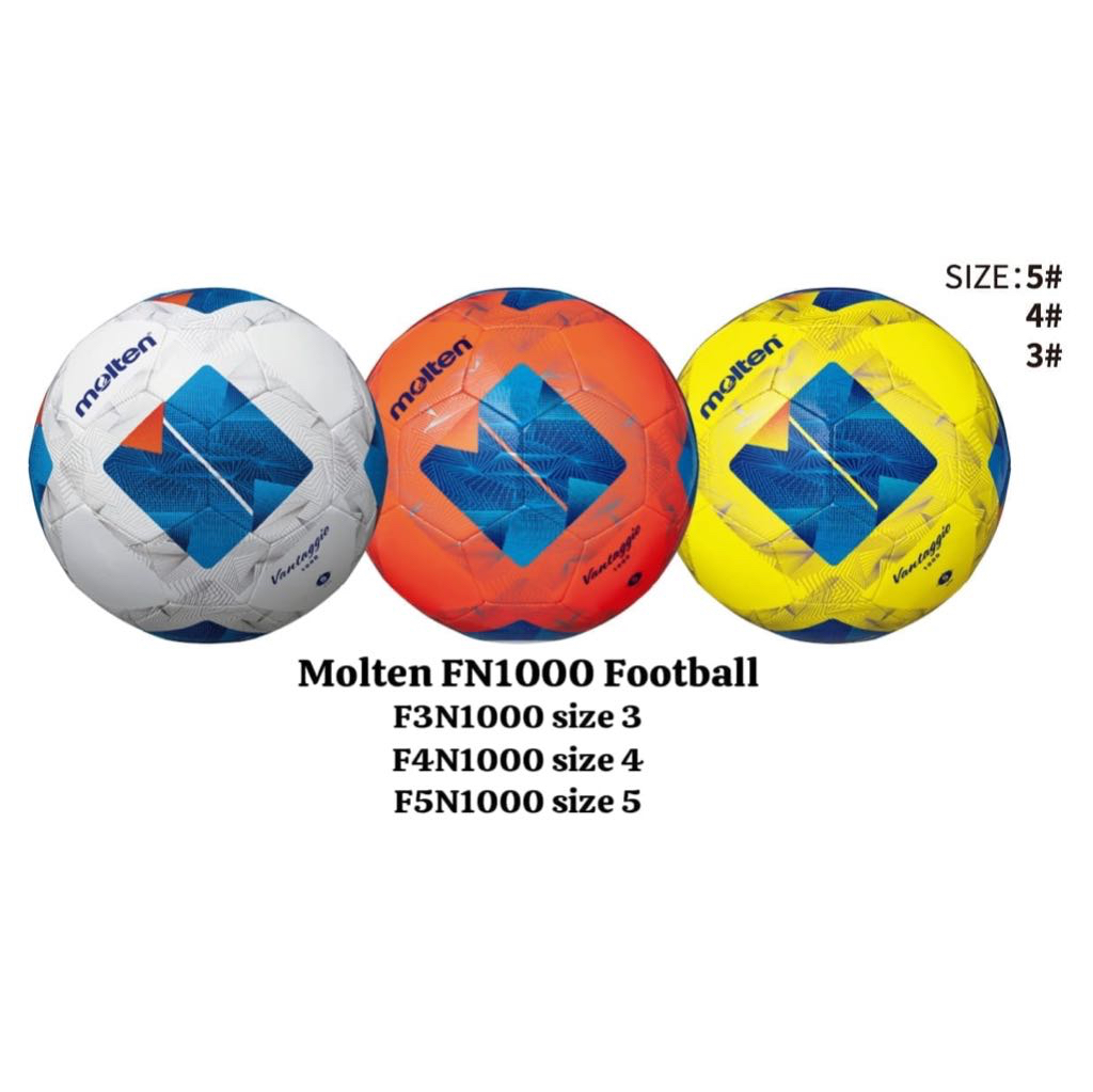 Molten Football Molten Bola Sepak (Size3 Size4 Size5) F5A1000 / F3N1000 / F4N1000 / F5N1000