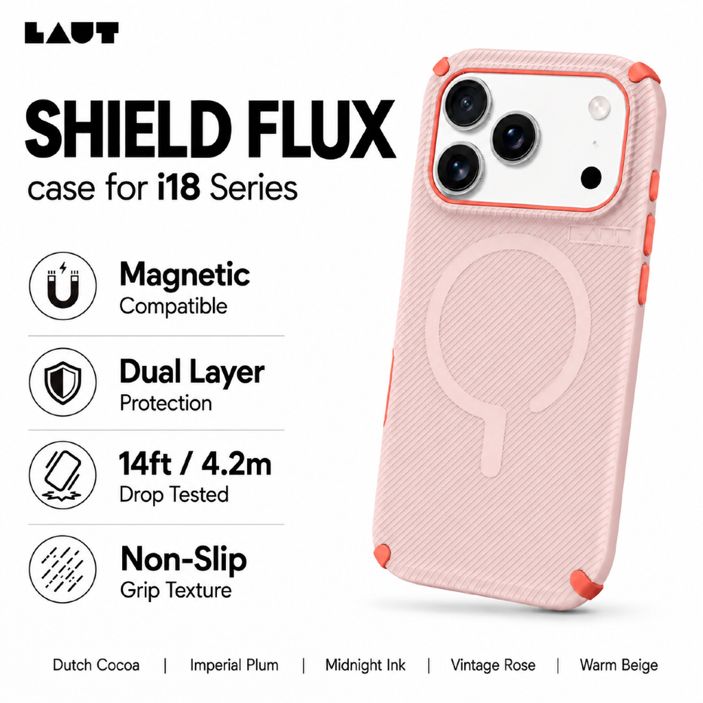 เคส LAUT SHIELD FLUX สําหรับ i18 Series