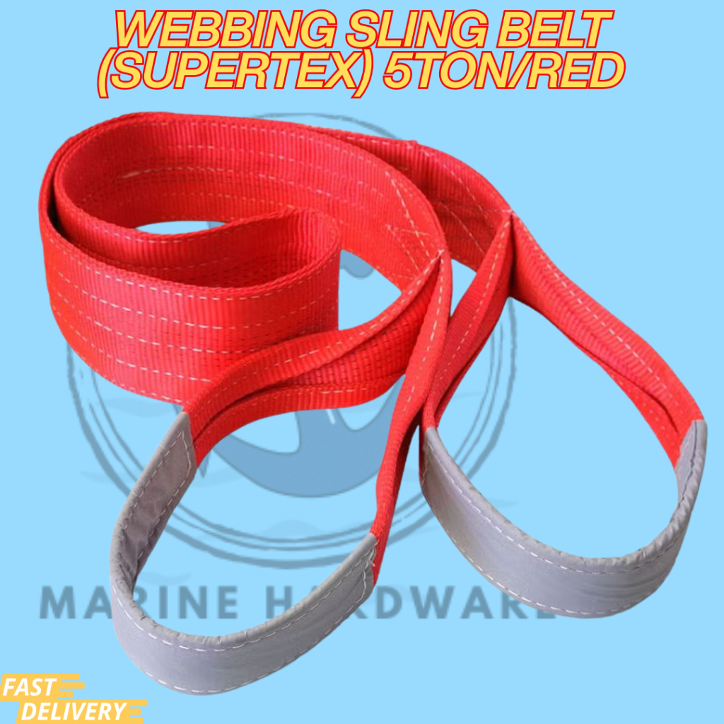 WEBBING SLING BELT (SUPERTEX) 5TON/RED