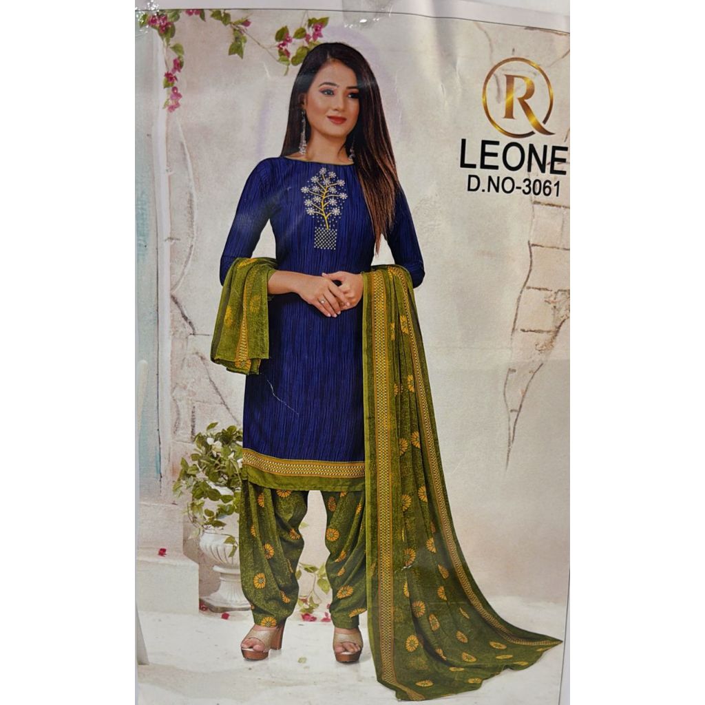 PUNJABI SUIT MATERIAL CREEP NAKSHATRA 1477 @RV