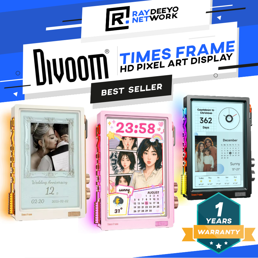 Divoom Times Frame 10.1′ Smart Pixel Art Display กรอบโปร่งใส