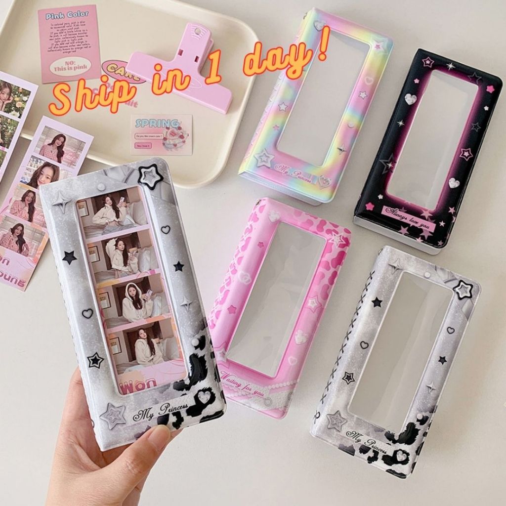 เกาหลี 4Grids ภาพแถบอัลบั้ม INS Kpop Idol Photocard อัลบั้มน่ารัก Photobooth คอลเลกชันภาพหนังสือ韩国人生