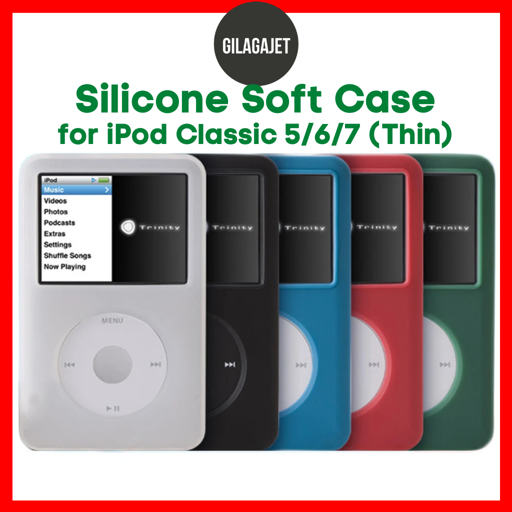 ซิลิโคนผิวสําหรับ iPod Classic 5th 6th 7th Thin Sarung Silicon Lembut Pelindung iPod