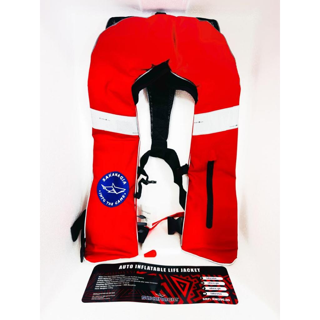 SAKAN GIA INFLATABLE AUTOMATIC PREMIUM QC PASSED เสื้อชูชีพเอวอัตโนมัติ