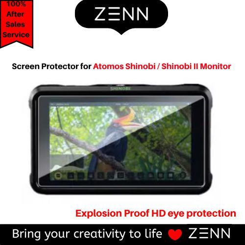 ฟิล์มกันรอยหน้าจอป้องกันรอยขีดข่วนที่ชัดเจนเป็นพิเศษสําหรับ Atomos Shinobi II / Atomos Ninja 5.2 / 5