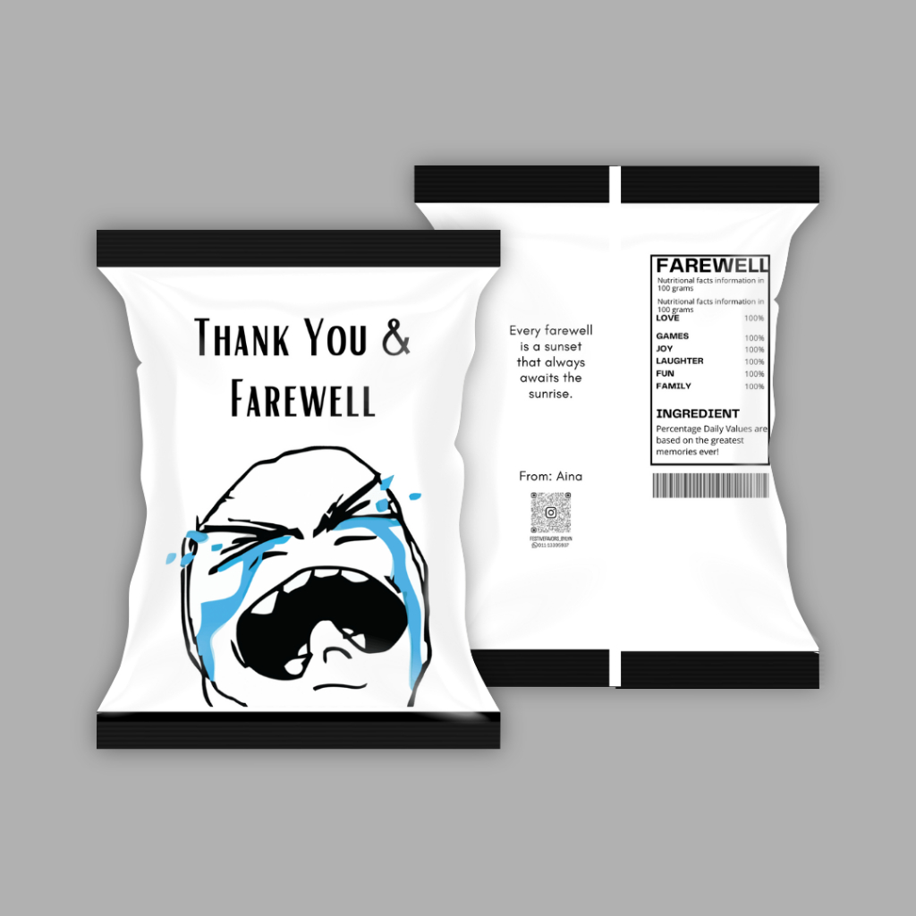 [WITHOUT FILLING] TEACHERS DAY CHIP BAG, FAREWELL, PARCHING MAJLIS