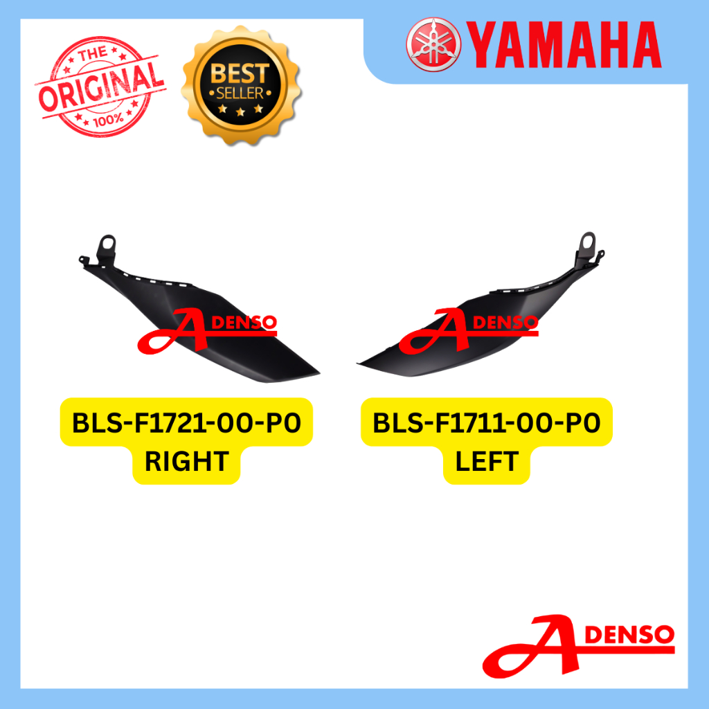 NMAX V4 N MAX 2025 ฝาครอบด้านข้างด้านหลัง 1 & 2 ด้านซ้าย (ORIGINAL100%YAMAHA) BLS-F1711-00 BLS-F1731