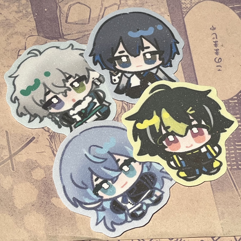 ชุดสติ๊กเกอร์ dytica nijisanji jp (murakumo kagtsu / hoshirube sho / inami rai / koyanagi rou)