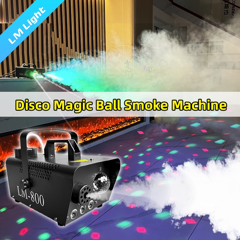 Atomizer 800W Disco Magic Ball เครื่องควัน Mini LED ระยะไกล Atomization Dj Party Stage แสงหมอก