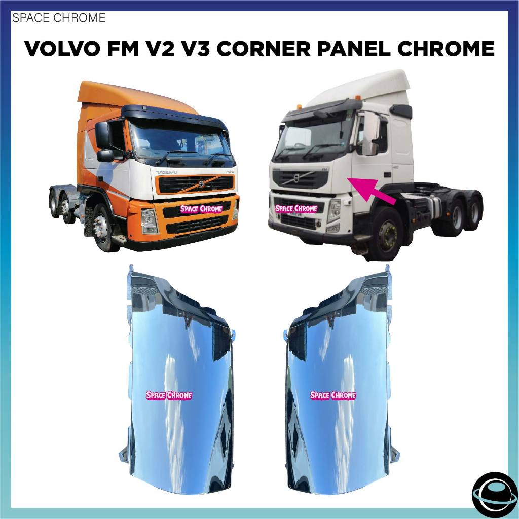 VOLVO TRUCK FM V2 V3 CORNER PANEL CHROME TRUCK TRUCK CHROME ACCESSORIES