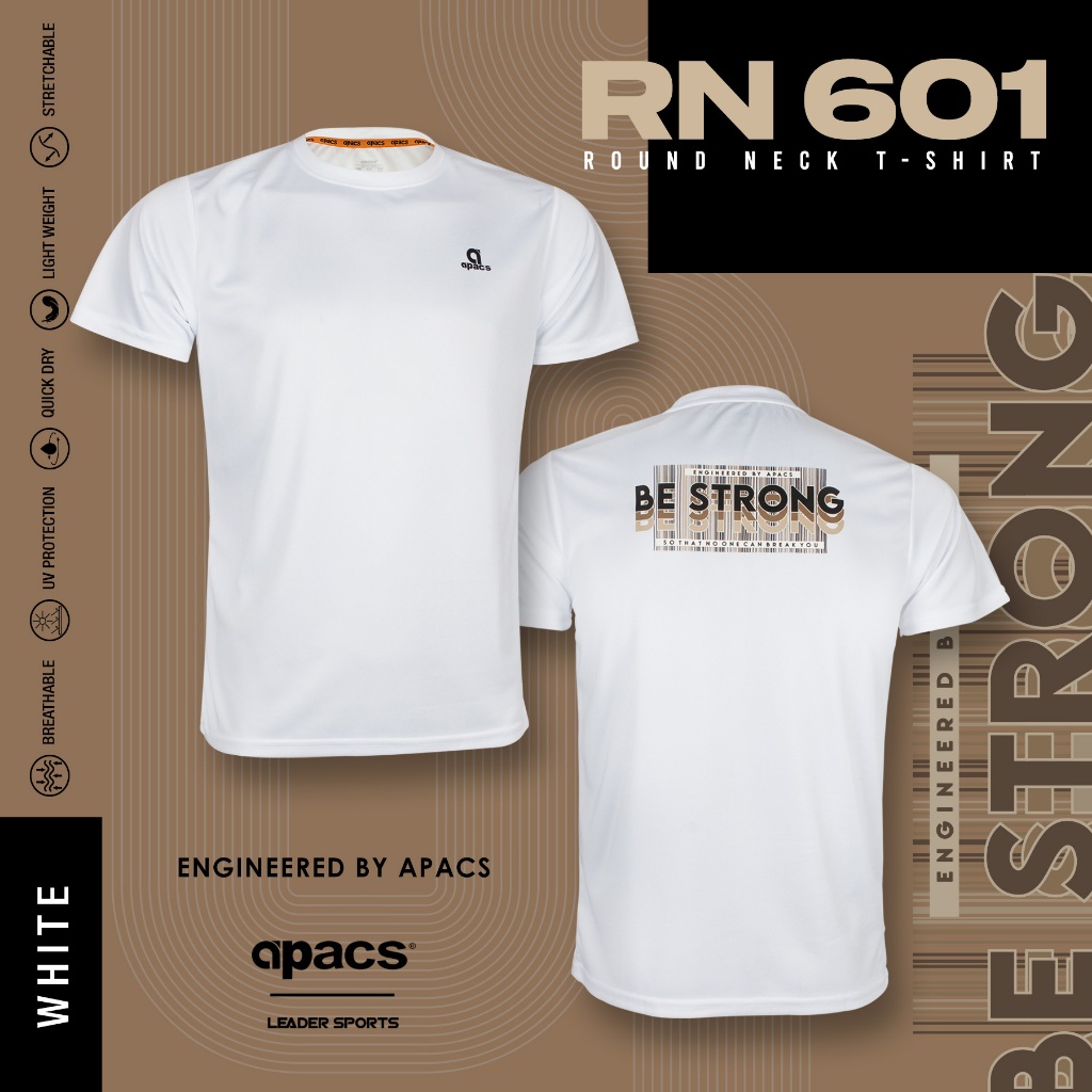 (SLIM-FIT) APACS BE STRONG CASUAL/TRAINING TEE RN601