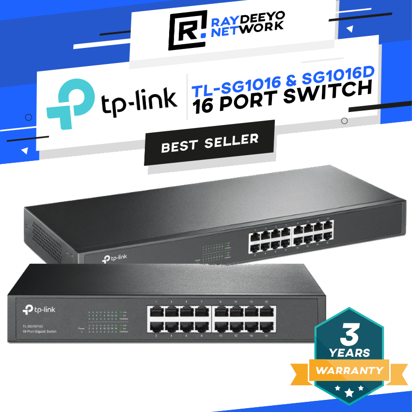 TP-LINK TL-SG1016/ TL-SG1016D 16-Port Gigabit Ethernet Switch