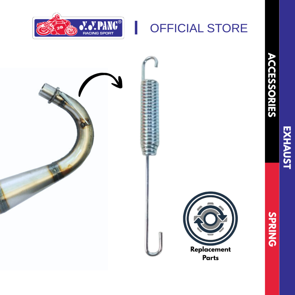 YYPANG MUFFLER SPRING (CHROMED)(สําหรับ 2 STROKE / 4 STROKE EXHAUST)