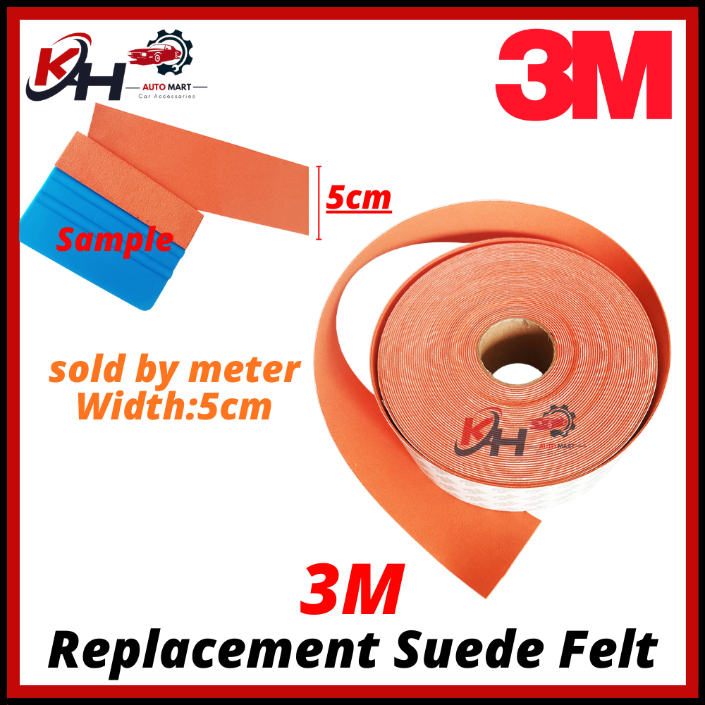 3M No-Scratch Suede ผ้าหนาขอบเทปเปลี่ยนปาดน้ํารถห่อสติกเกอร์และ PPF Protection Refill 无板贴
