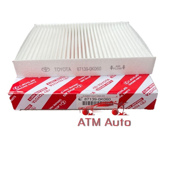 Toyota Vios, Yaris, Alphard, Vellfire, Hilux Revo และ Altis Air Cond Cabin Filter (87139-0K060/87139