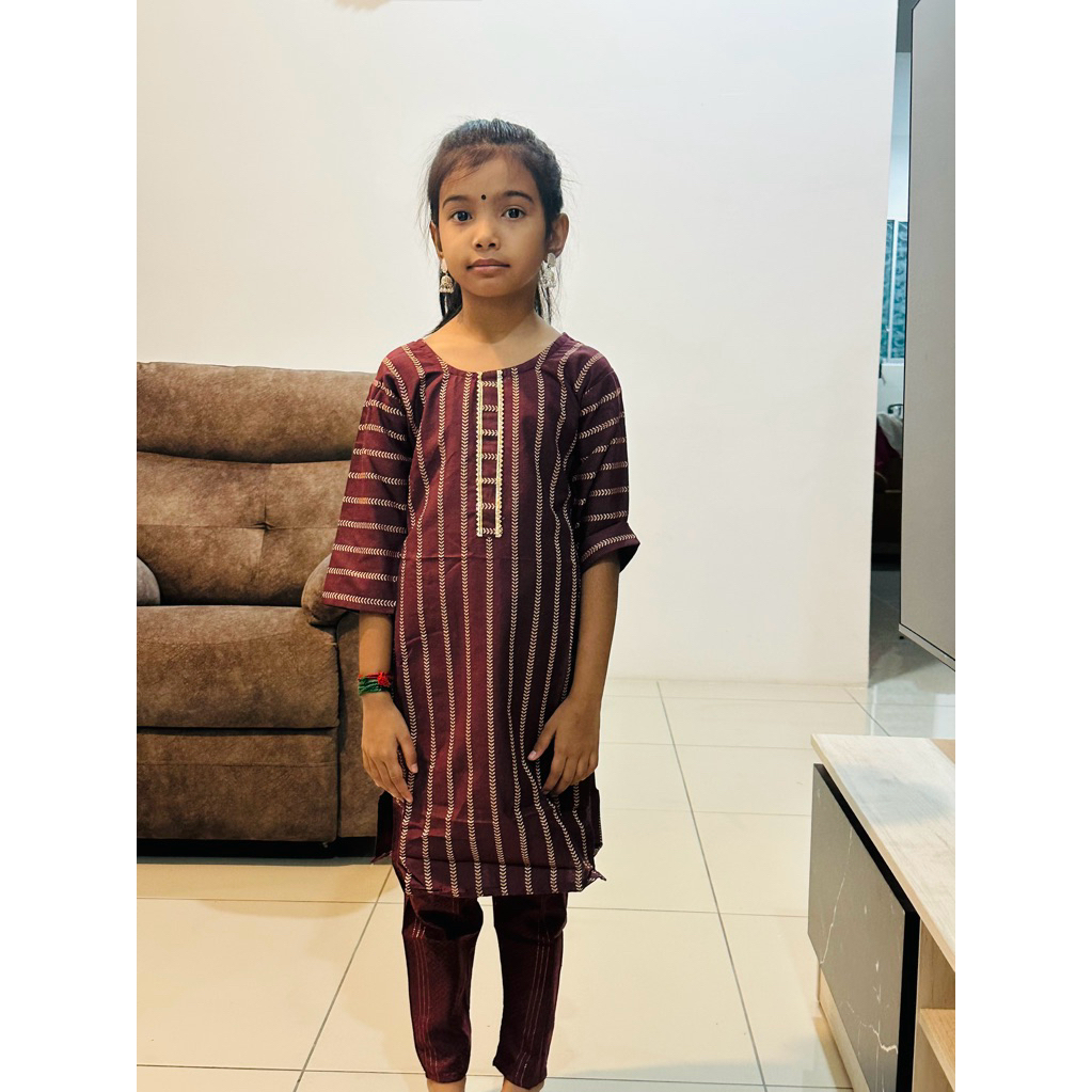 ชุดสูทเด็ก Punjabi- เสื้อและกางเกง