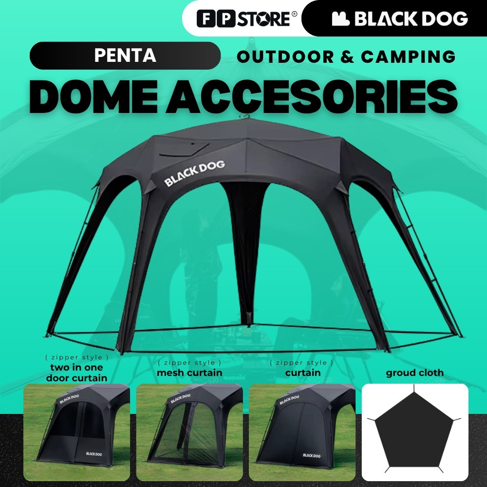 [ อุปกรณ์เสริม ] BLACKDOG Star Dome Pentagonal Canopy Tent Accessories Camping Star Dome Khemah Pent