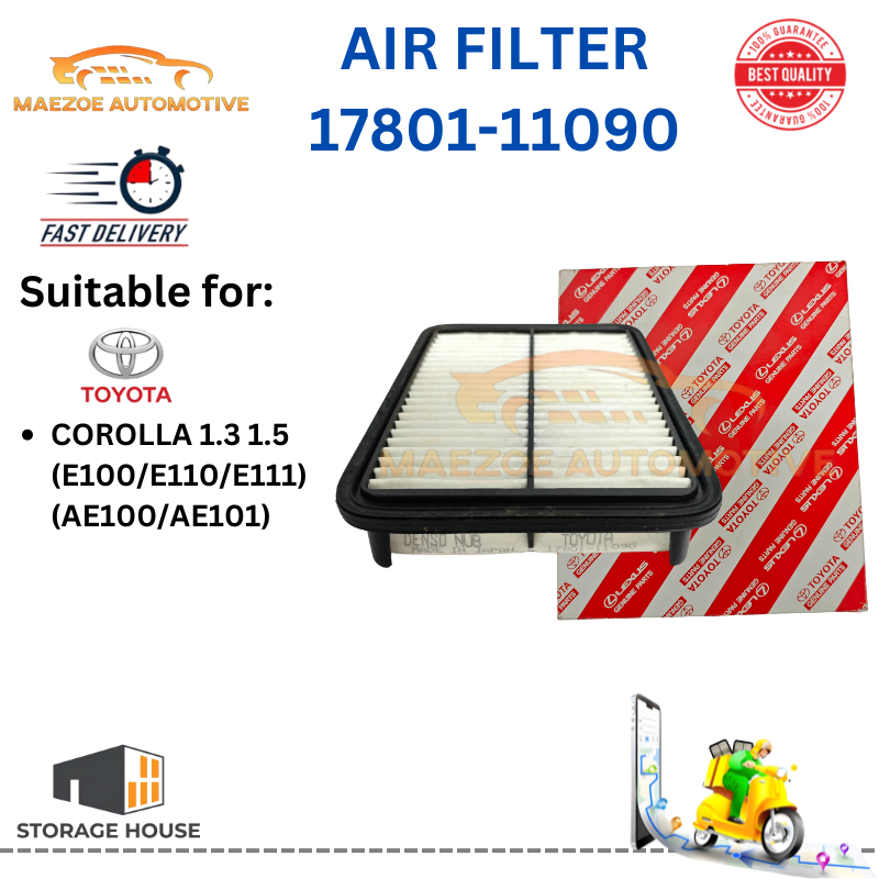 กรองอากาศ TOYOTA COROLLA SEG AE100, AE101 , AE111 (17801-11090)
