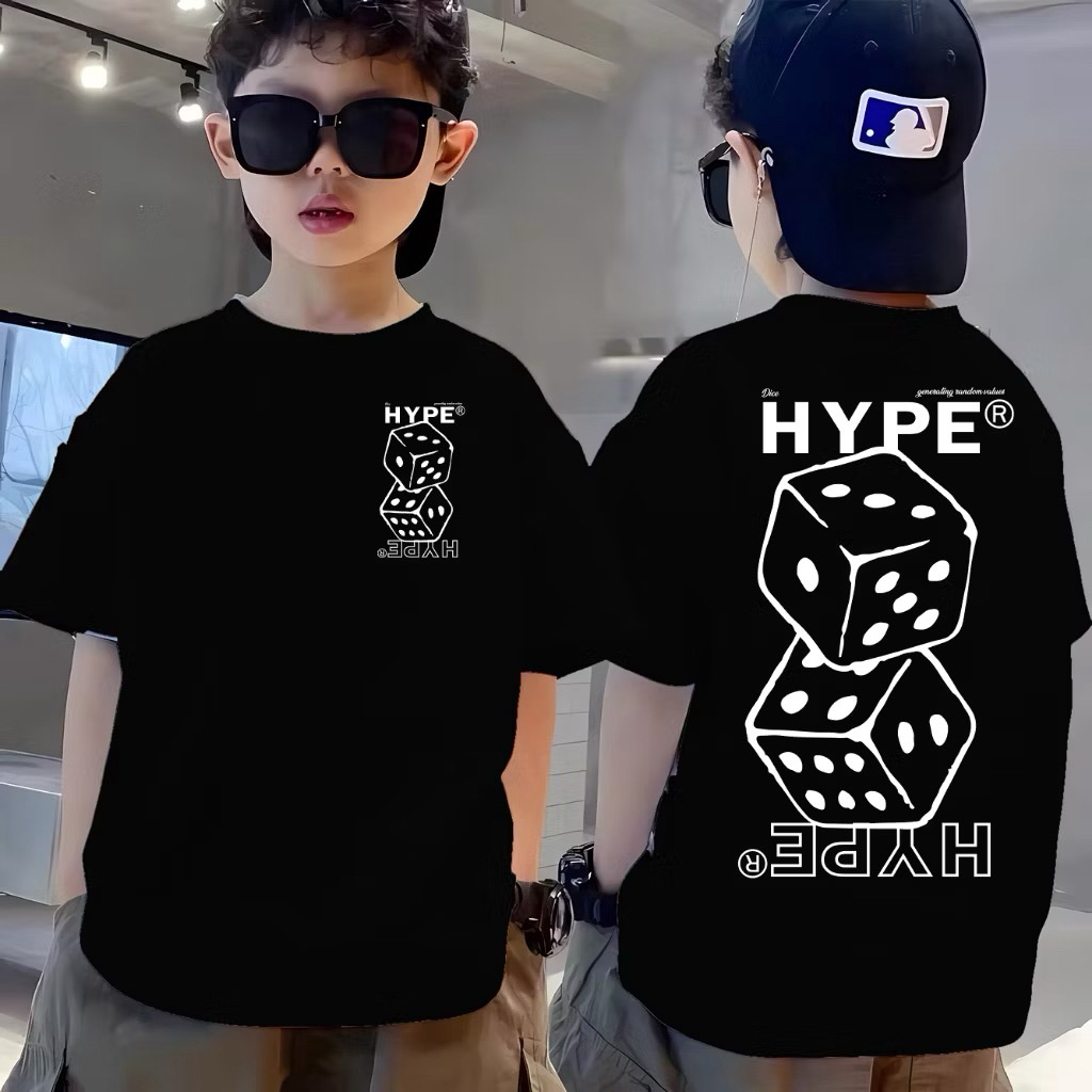 เสื้อยืด HYPE สําหรับเด็ก 2 ถึง 6XL