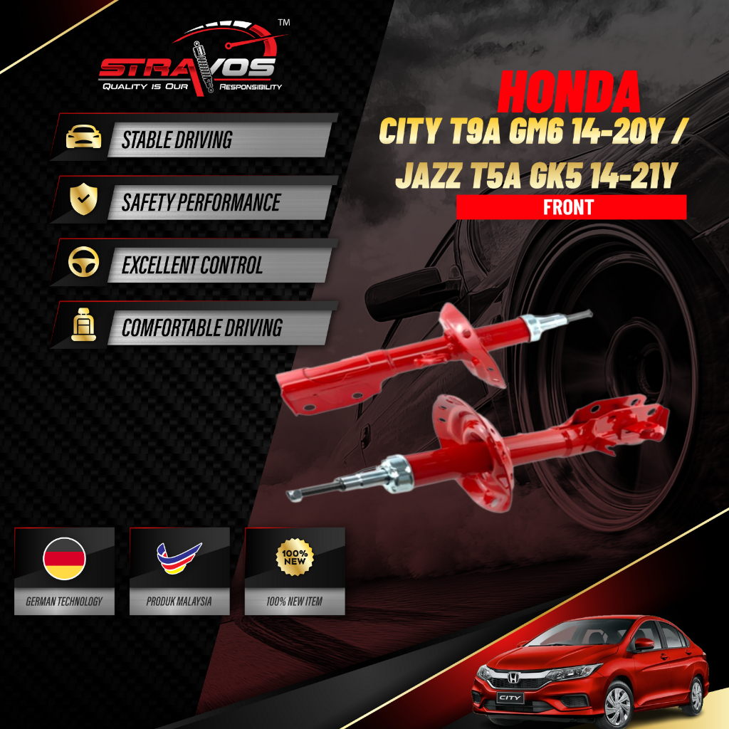 Honda City T9A GM4/5/6/7/8/9 1.5 14-20Y / Jazz T5A GK5/6 1.5 14-21Y โช้คอัพ Heavy Duty โช้คอัพรถยนต์