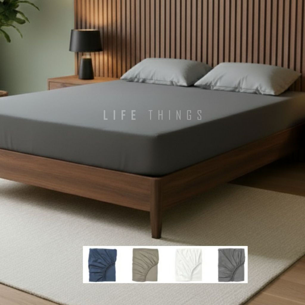 ผ้าปูที่นอน IKEA ULLVIDE ผ้าปูที่นอน/แผ่นแบน Cadar sama ส่ง/Cadar rata - King/Queen/Single ผ้าปูที่น