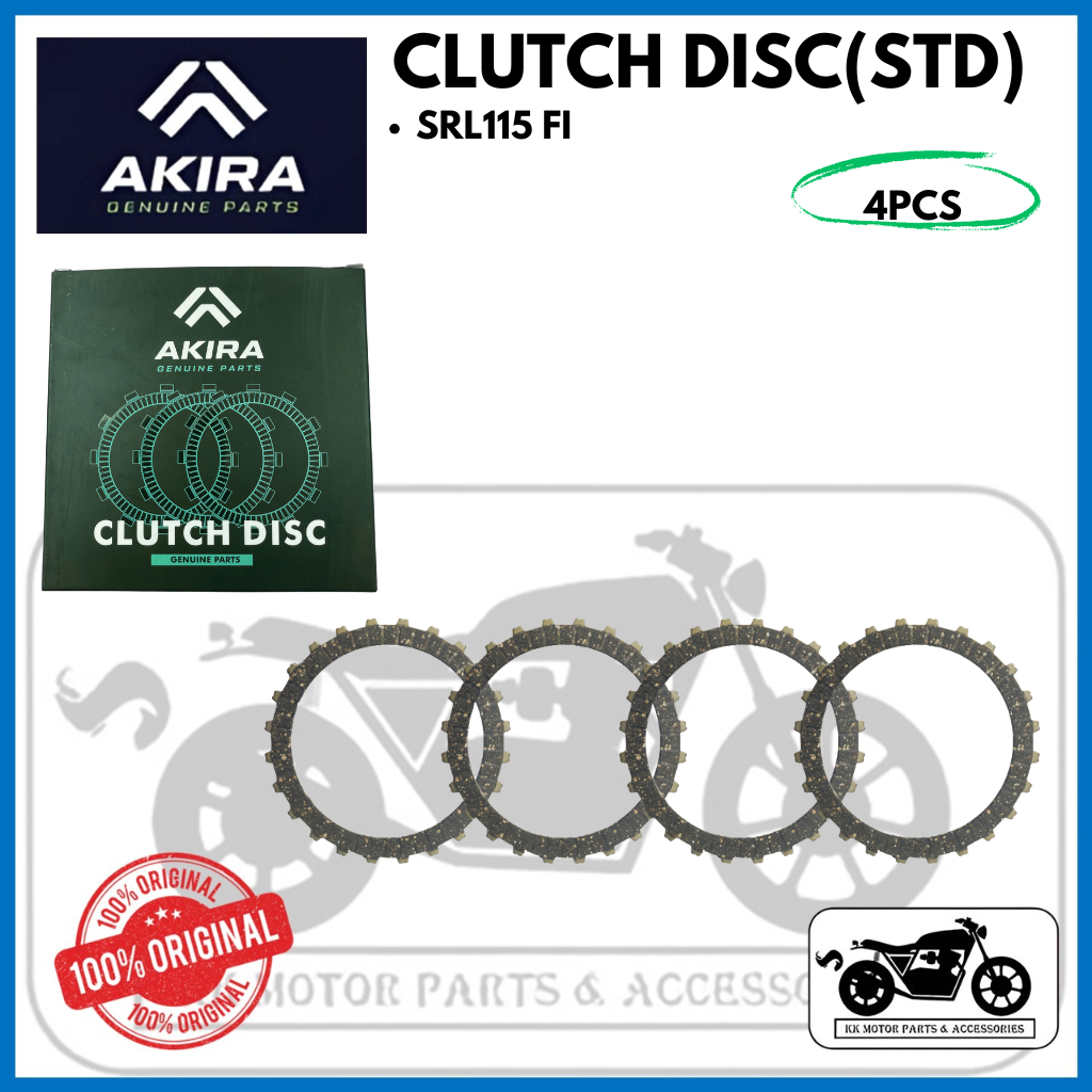 AKIRA CLUTCH PLATE CLUTCH DISC STANDARD STD SRL115FI (24T) SRL 115 FI FUEL INJECTION LAGENDA115FI