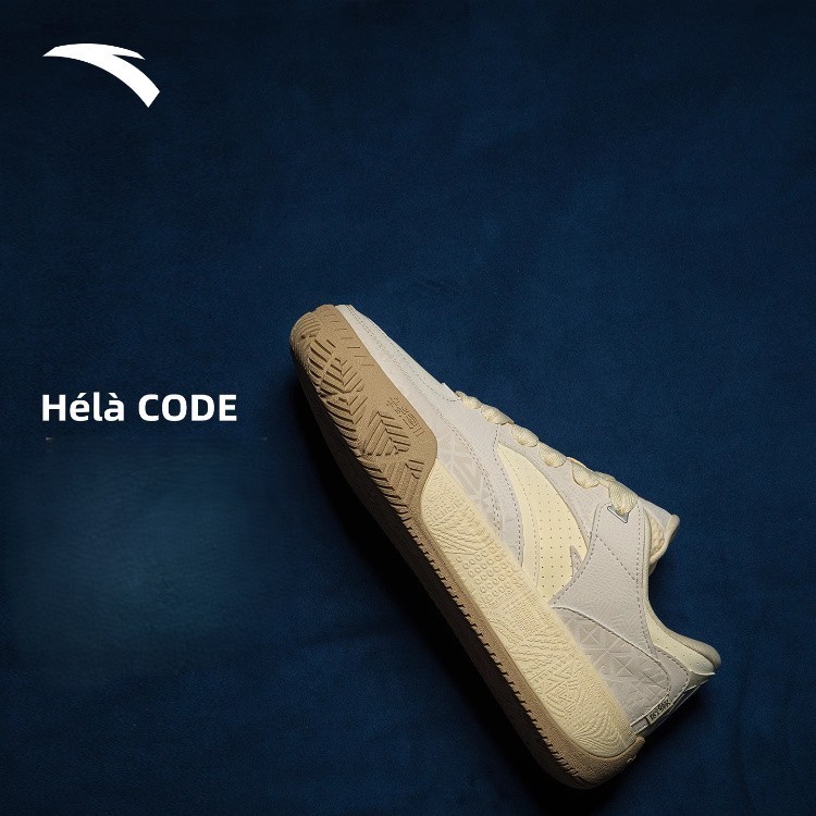 ANTA Men HELA CODE Basketball Lifestyle รองเท้าผ้าใบ 1125D1801-1 -WHITE/WHITE/GREY (Kasut Kasual Lel