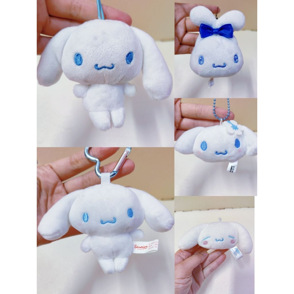 Preloved Sanrio Cinnamoroll ของเล่นนุ่ม SKC39/ พวงกุญแจ dollie มาสคอต พวงกุญแจ สายคล้องโทรศัพท์ char