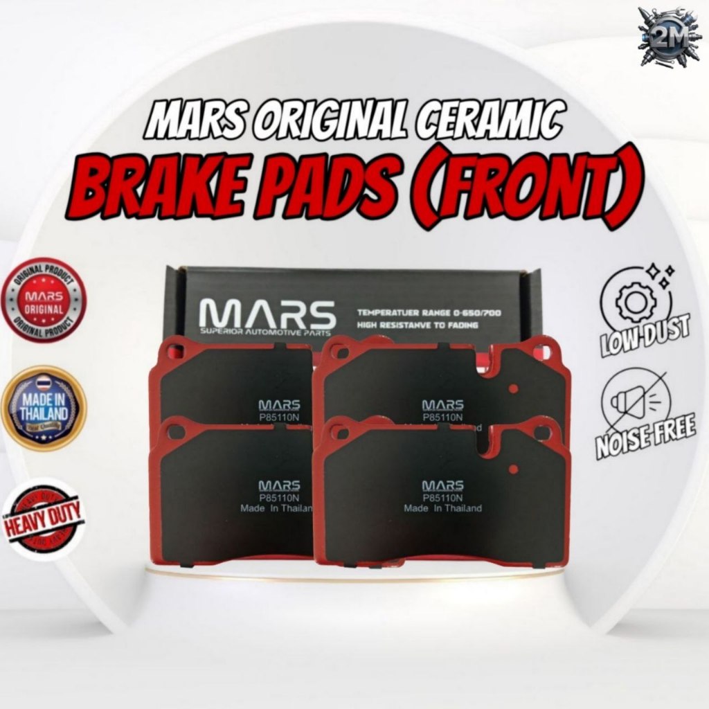 MARS BRAKE PAD FRONT BREMBO F50, HONDA CIVIC TYPE R FK8 FL5,MMC EVO 5/6/7/8/9/10,SUBARU WRX STI