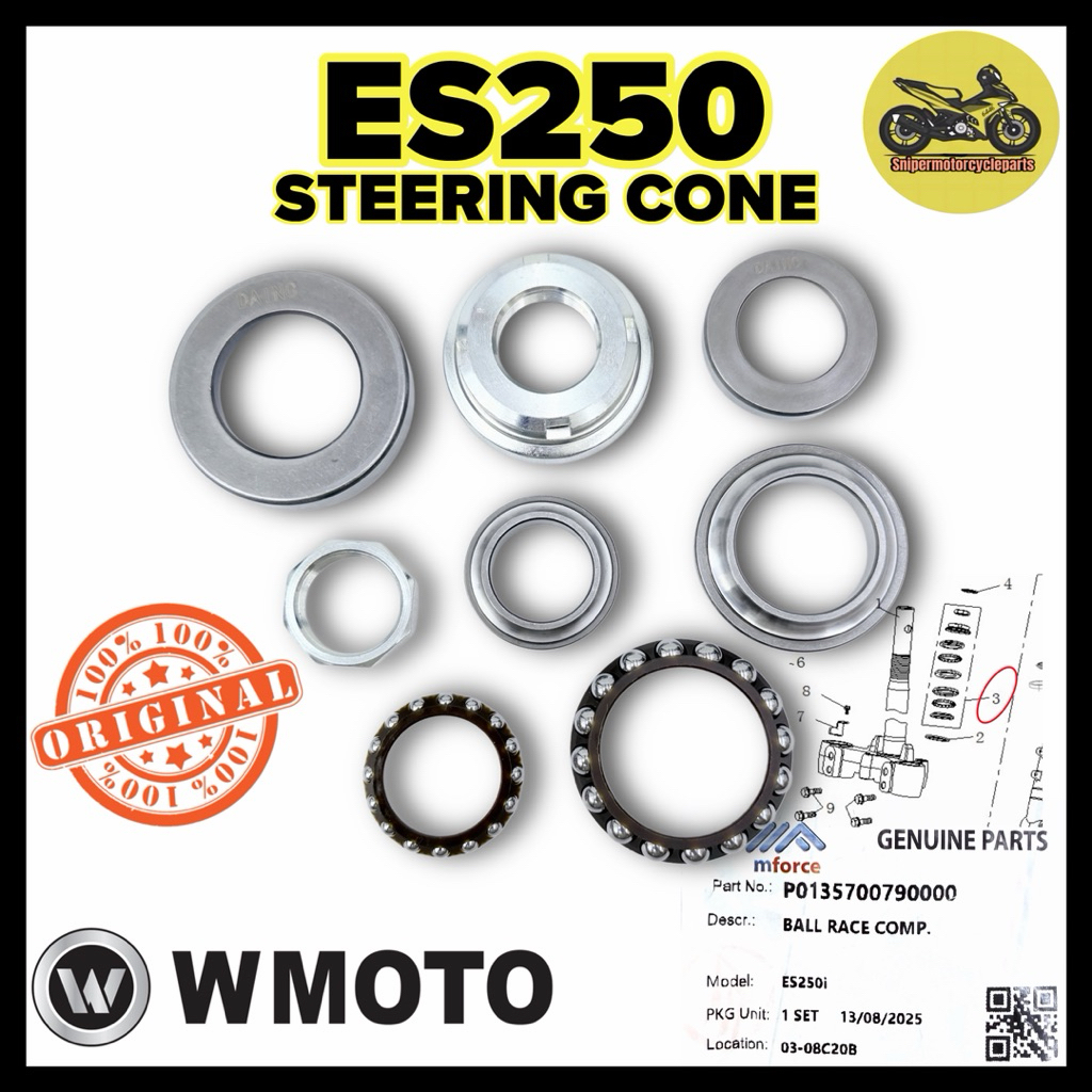 WMOTO ES250i ES 250 ES250 STEERING CONE แบริ่งบัดกรี P0135700790000 ไฟ