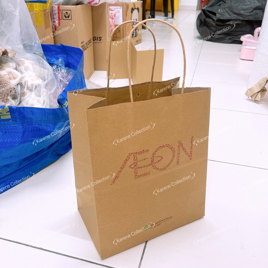 ถุงกระดาษ Aeon 1 ชิ้น 色纸袋
