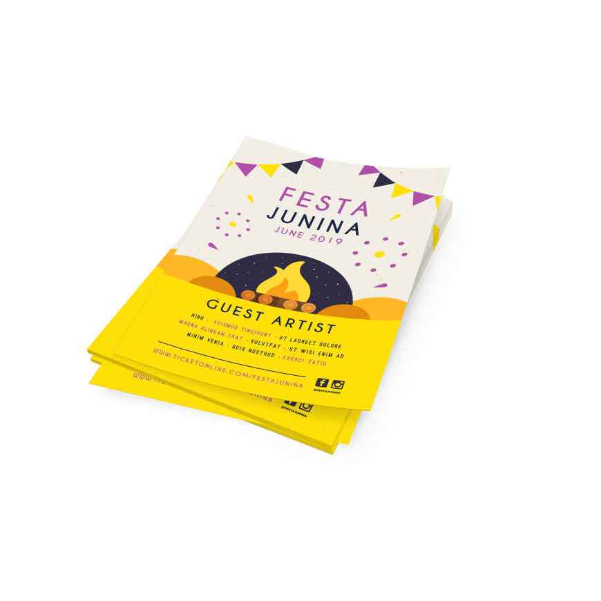 A6 Flyers Brochure Leaflet การพิมพ์ 8000 ชิ้น 8K กระดาษศิลปะ 100 แกรม