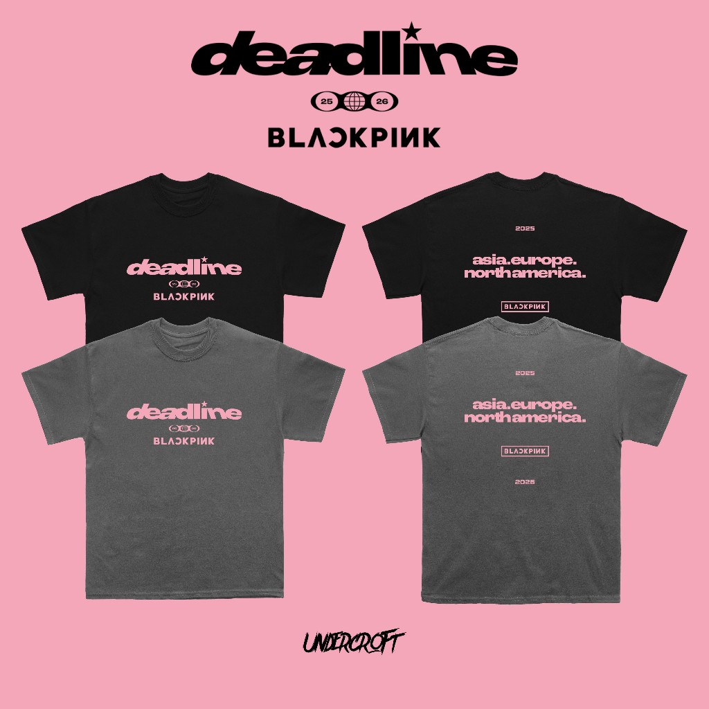 เสื้อเชิ้ต BLACKPINK OVERSIZE CONTINENT DEADLINE TOUR