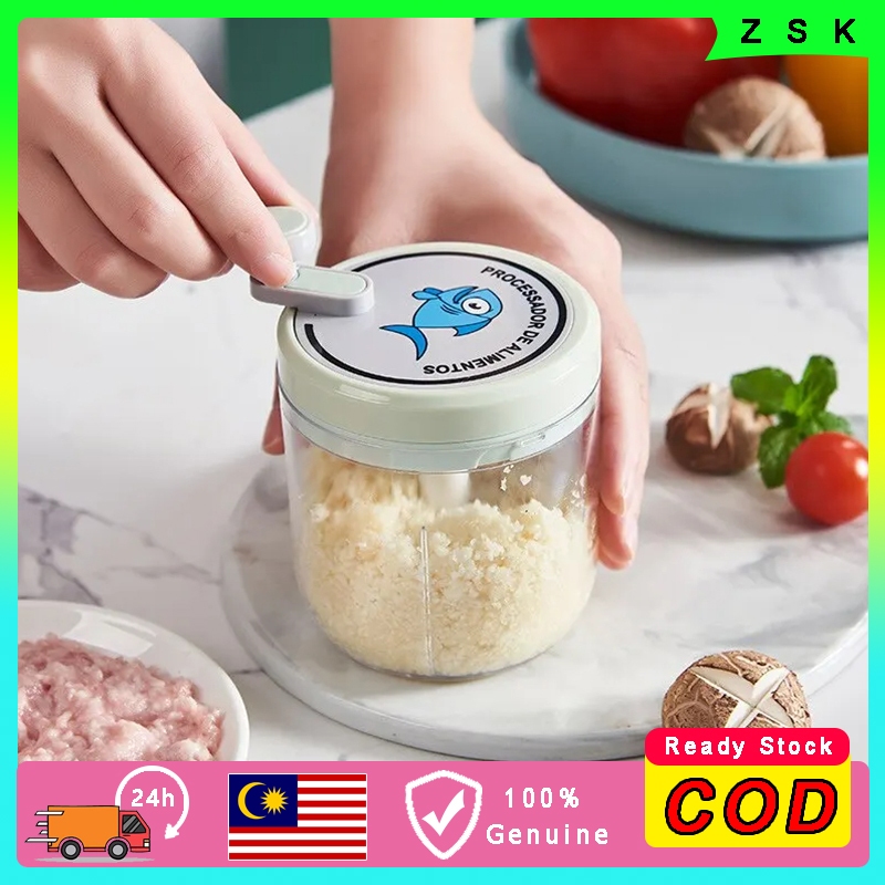 ผลไม้และผลไม้คู่มือ 1 ชิ้นเครื่องบดสับผักด้วยตนเองดึงเครื่องปั่นสําหรับ Bawang, Cili & Bawang เครื่อ