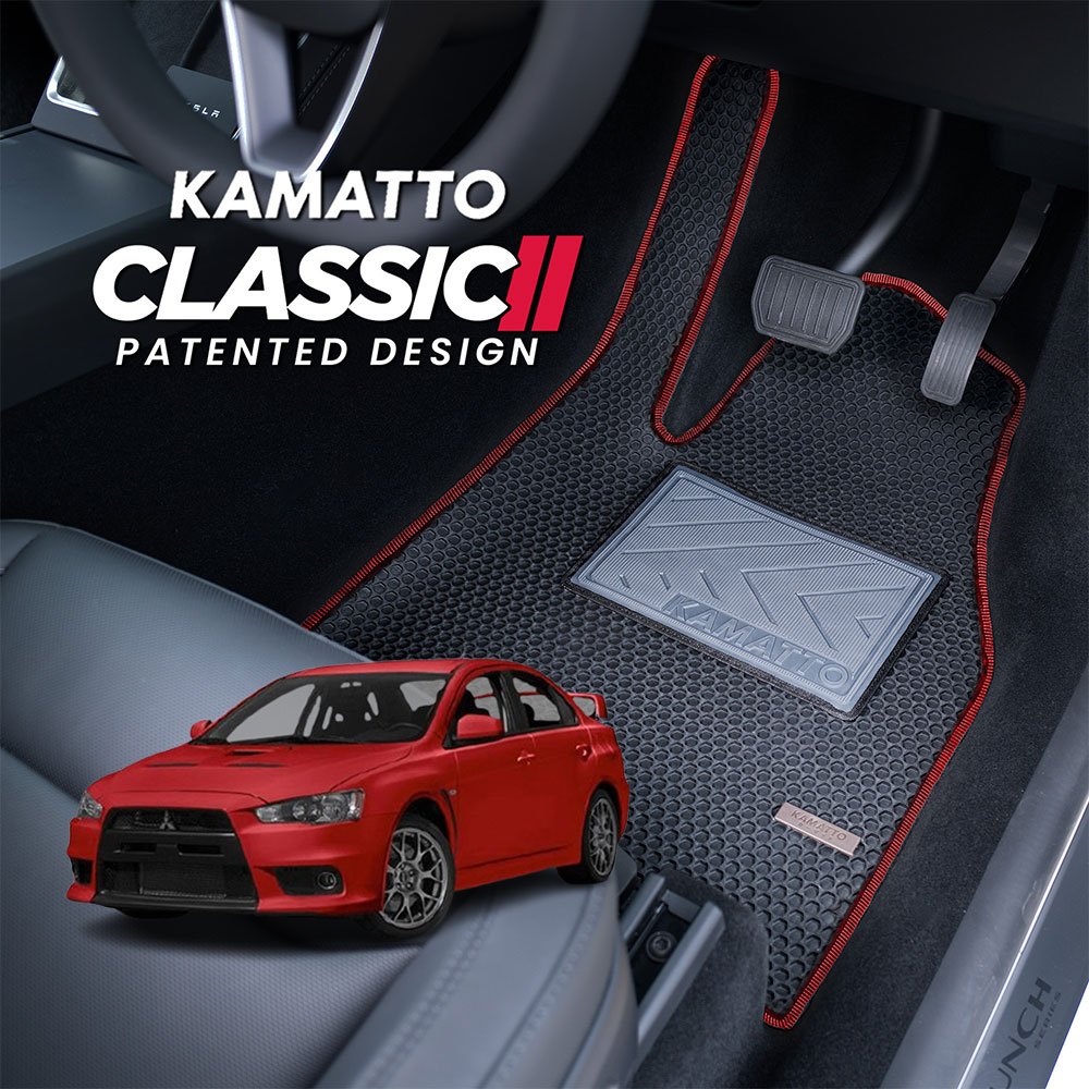 Kamatto Classic Mitsubishi Lancer Evolution 10 (2009-2016) พรมปูพื้นและพรมรถยนต์