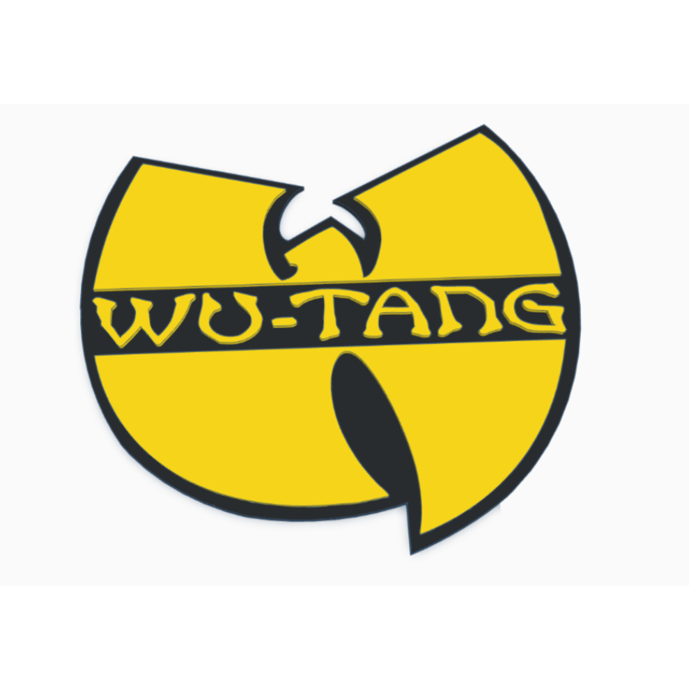Wu-Tang (Wu Tang) โลโก้ 3D หรือแม่เหล็กติดตู้เย็น