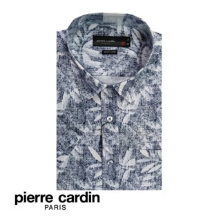 เสื้อเชิ้ตพิมพ์ลายแขนสั้น Pierre Cardin Mens With Pocket (Se…